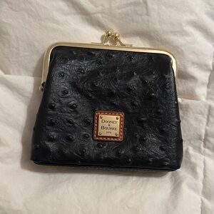 Dooney & Bourke Ostrich Collection Large Frame Coin Purse